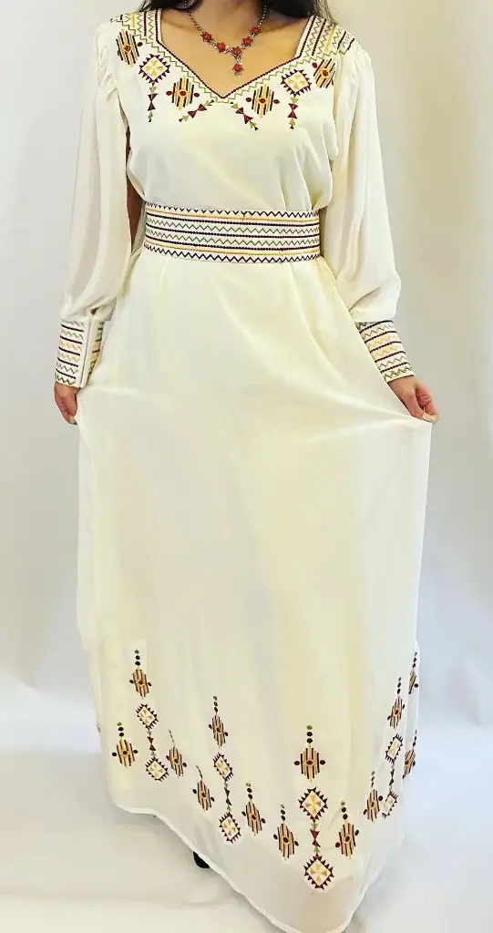 Turin-Robe Kabyle En Voilage sur Mesure