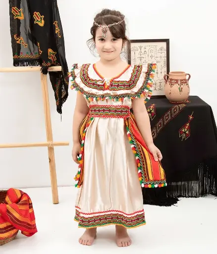 Robe kabyle 3 pièces pour fille
